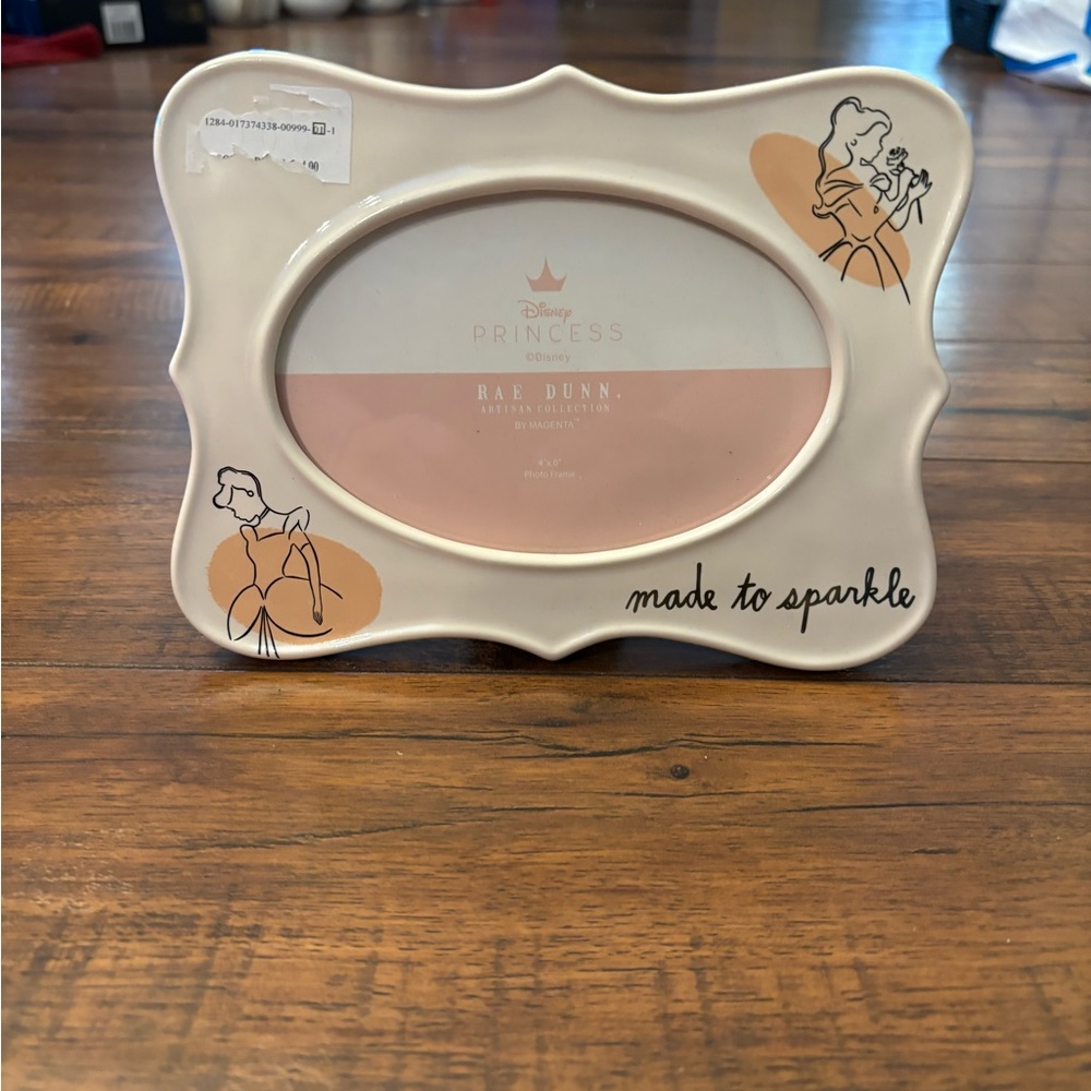 Rae Dunn/disney belle cinderella 4x6 picture frame